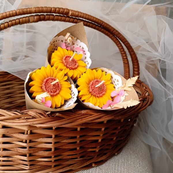 sunflower candles - Image 3