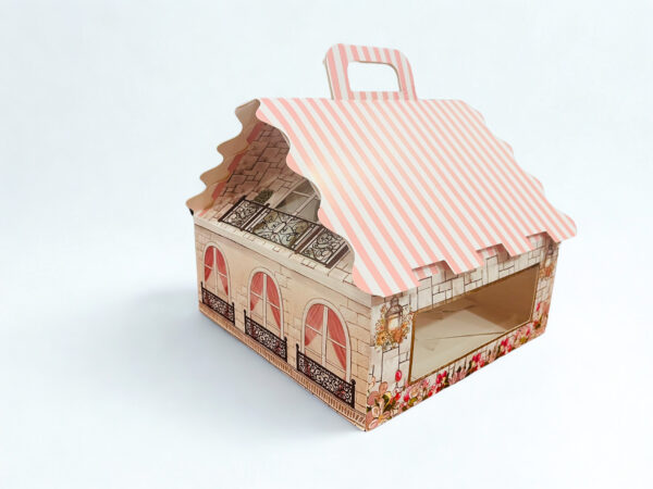 Golden MDF Stylish Room Hamper Box (9.5x9.5x10.5 Inches) - Image 5