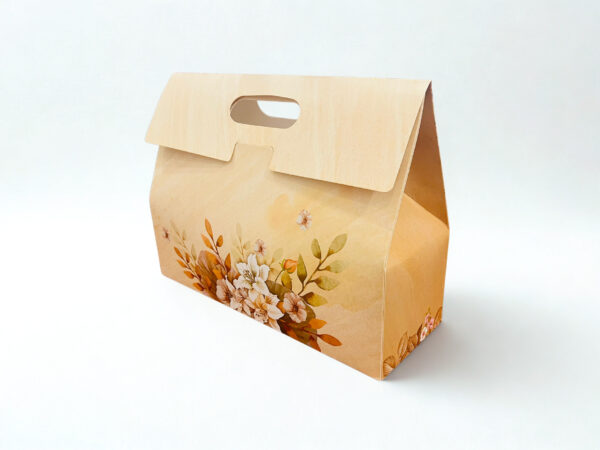 Paper Gift Box With Handle (10..5x3.75x8 Inches) - Image 3