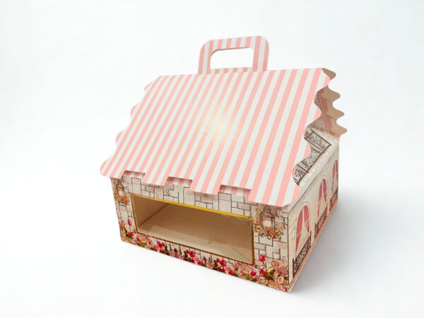 Golden MDF Stylish Room Hamper Box (9.5x9.5x10.5 Inches)