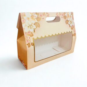 Paper Gift Box With Handle (10..5x3.75x8 Inches)