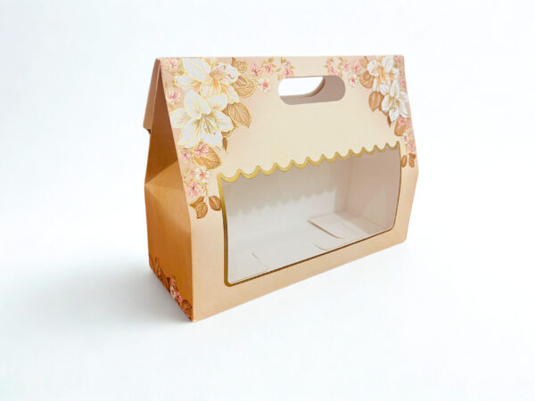 Paper Gift Box With Handle (10..5x3.75x8 Inches) - Image 2