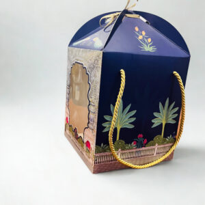 Golden Paper Multipurpose Hamper Box (7.25x7.25x11.5 Inches)