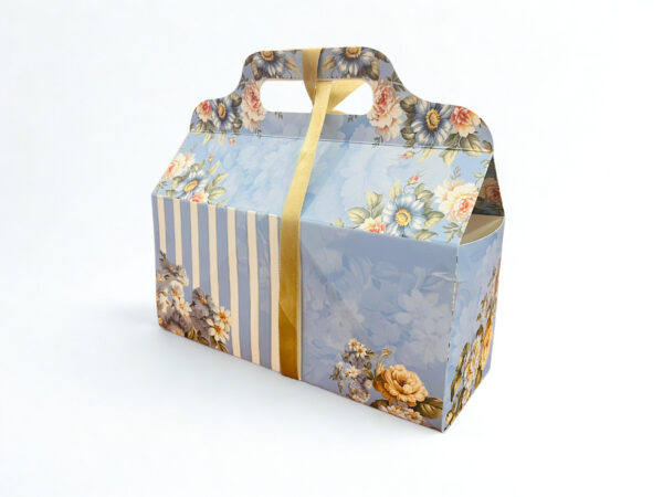 Golden Paper Beautiful Printed Hamper Box (7x3.5x7 Inches) - Image 3
