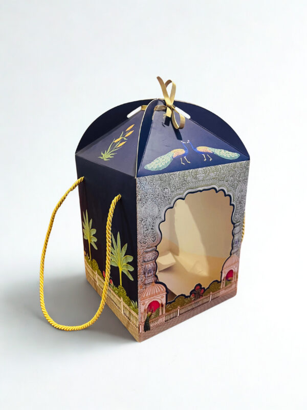 Golden Paper Multipurpose Hamper Box (7.25x7.25x11.5 Inches)