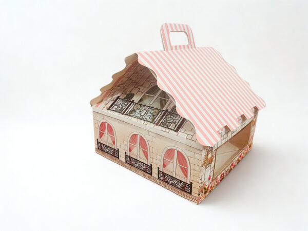 Golden MDF Stylish Room Hamper Box (9.5x9.5x10.5 Inches) - Image 4