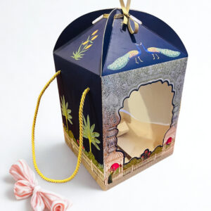 Golden Paper Multipurpose Hamper Box (7.25x7.25x11.5 Inches)