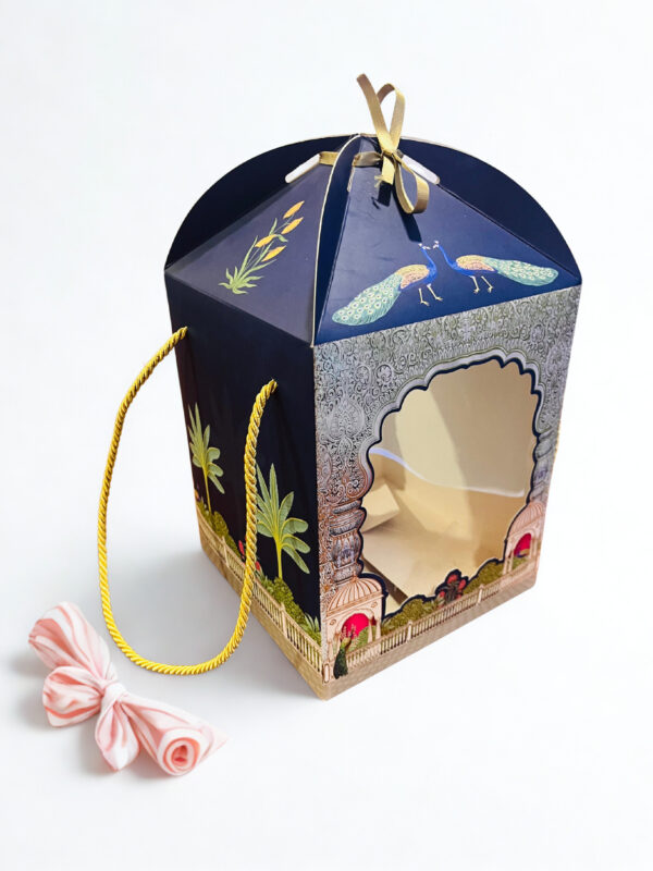 Golden Paper Multipurpose Hamper Box (7.25x7.25x11.5 Inches) - Image 2
