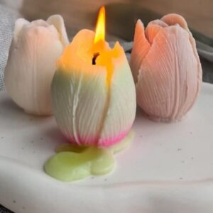 Multy Tulip Flower Candle