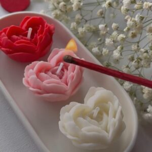 Heart Flower Candle