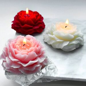 Peony Flower Candle
