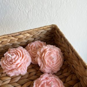Peony Flower Candle