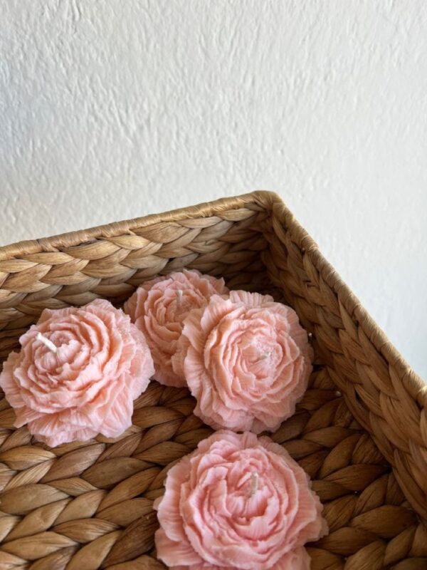 Peony Flower Candle - Image 3