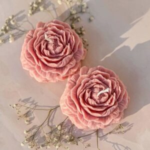 Peony Flower Candle