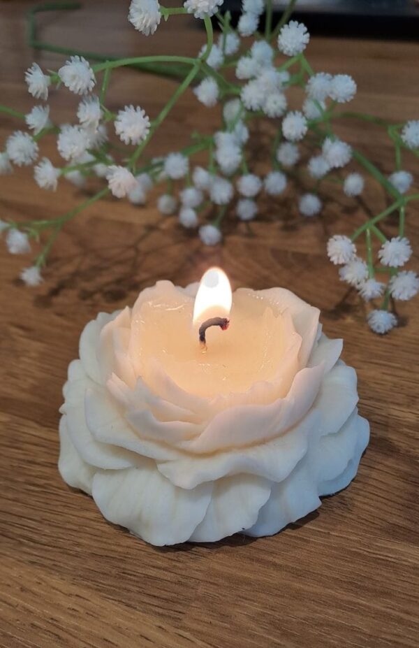 Peony Flower Candle - Image 3