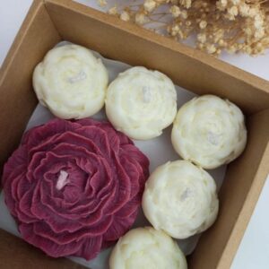 Peony Flower Candle