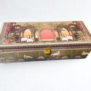 MDF Box with 3 printed salsa jars (13x5x4 Inches)