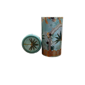 Navy Blue Printed Air Tight Tins (66 X 120MM)