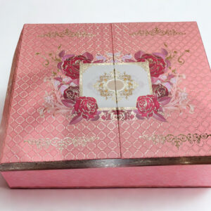 Pichwai Art MDF Box with 3 printed Short salsa jars & 12 cavity