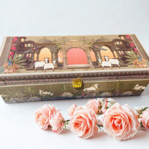 MDF Box with 3 printed salsa jars (13x5x4 Inches)